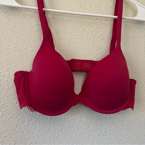 Soma 092201 Embraceable Enchanting Lace Demi Bra in Red 36B - Picture 2 of 6